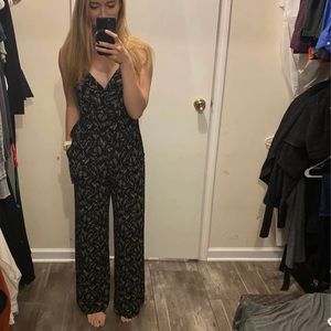 Kaileigh Rochelle black patterned jumpsuit